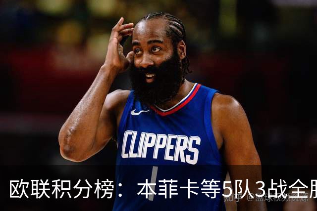 欧联积分榜：本菲卡等5队3战全胜，尤文第7，米兰1胜2负暂居第24